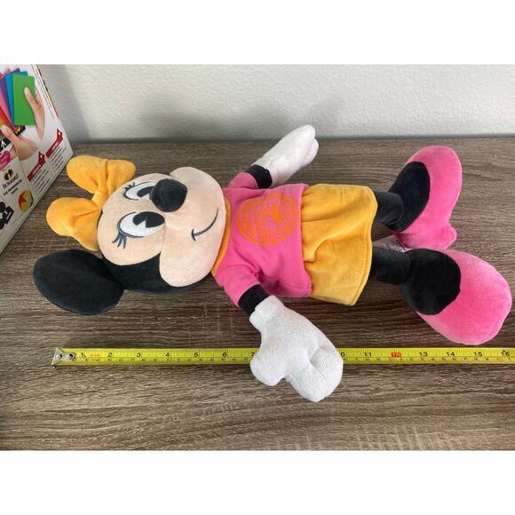 Disney Animal Kingdom Minnie Mouse Plush Lot & Color Brain Game Bundle 8+ Years - Picture 13 of 13